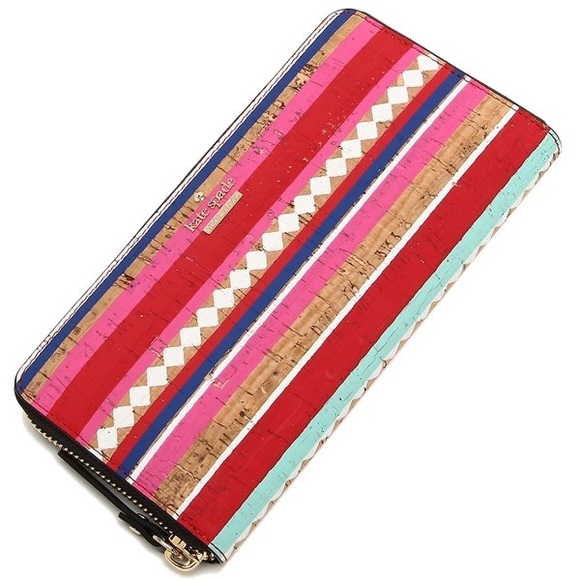 RARE Kate Spade Campus Lane Cork Zip Lacey Wallet - Picture 2 of 8